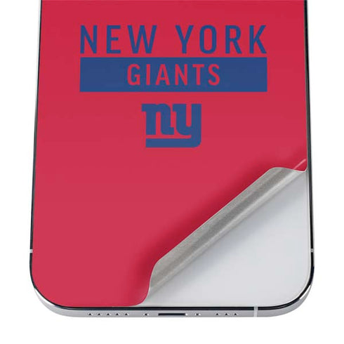 NFL New York Giants Red Performance Series iPhone 12 Pro Max Skin
